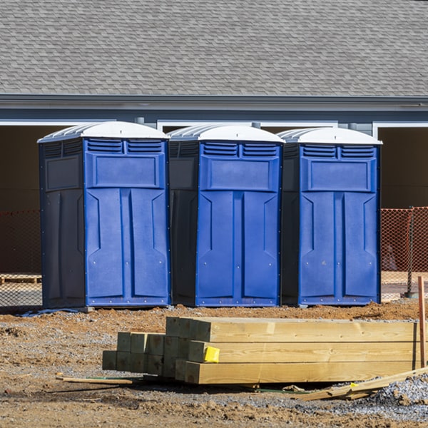 is there a specific order in which to place multiple portable restrooms in Alger Michigan